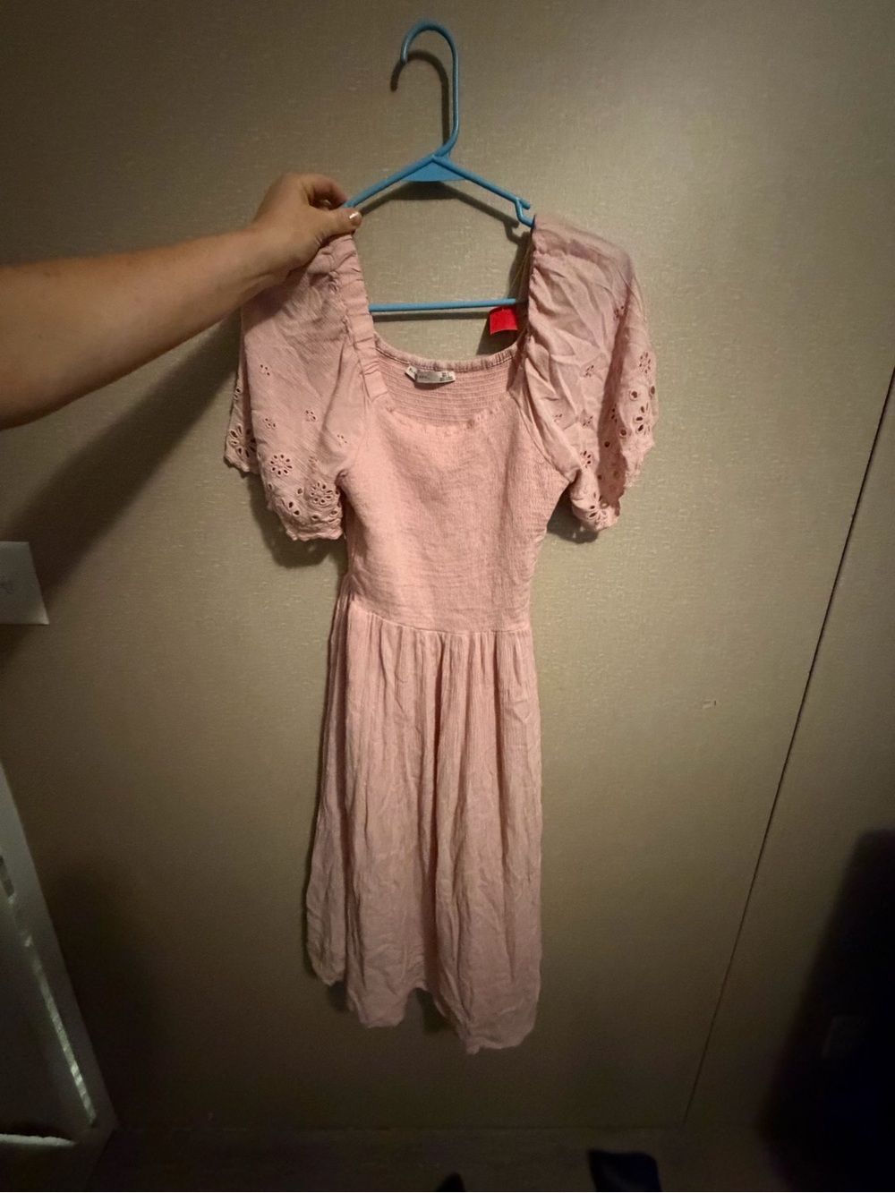 Pink Frilly Blacktape Dress with Gorgeous Sleeves